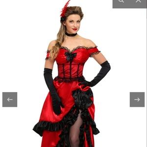 Saloon girl Halloween costume!